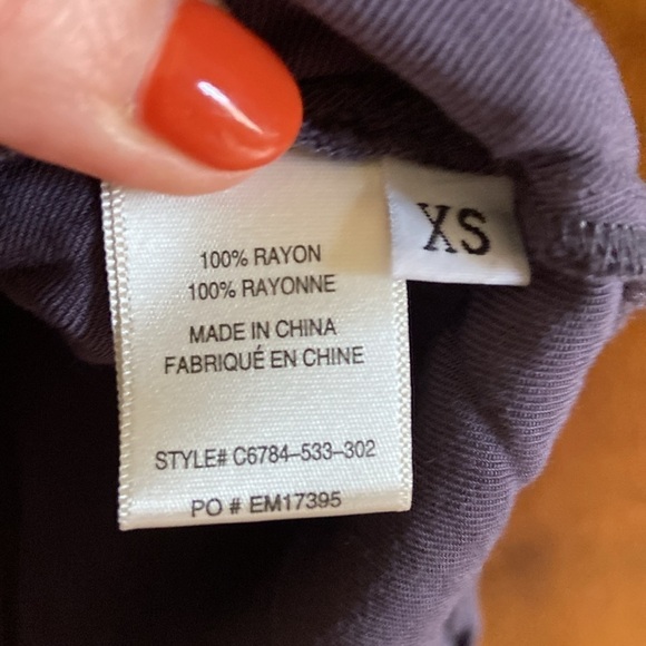 Anthropologie Cloth & Stone Rayon Hi- Low Midi Dress in size XS, preloved - Picture 6 of 8